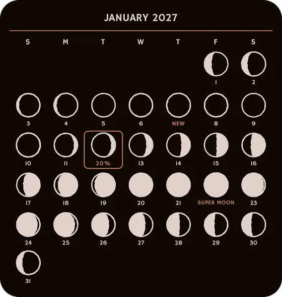 Lunar calendar · Large