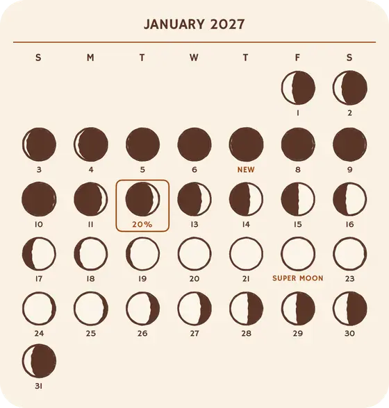 Lunar calendar · Large